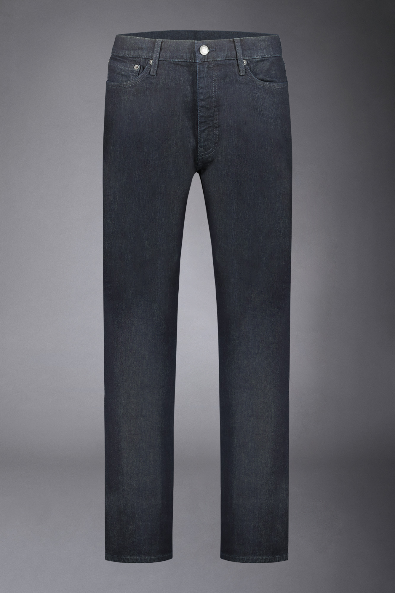 Men's 5-pocket jeans regular fit denim fabric image number null
