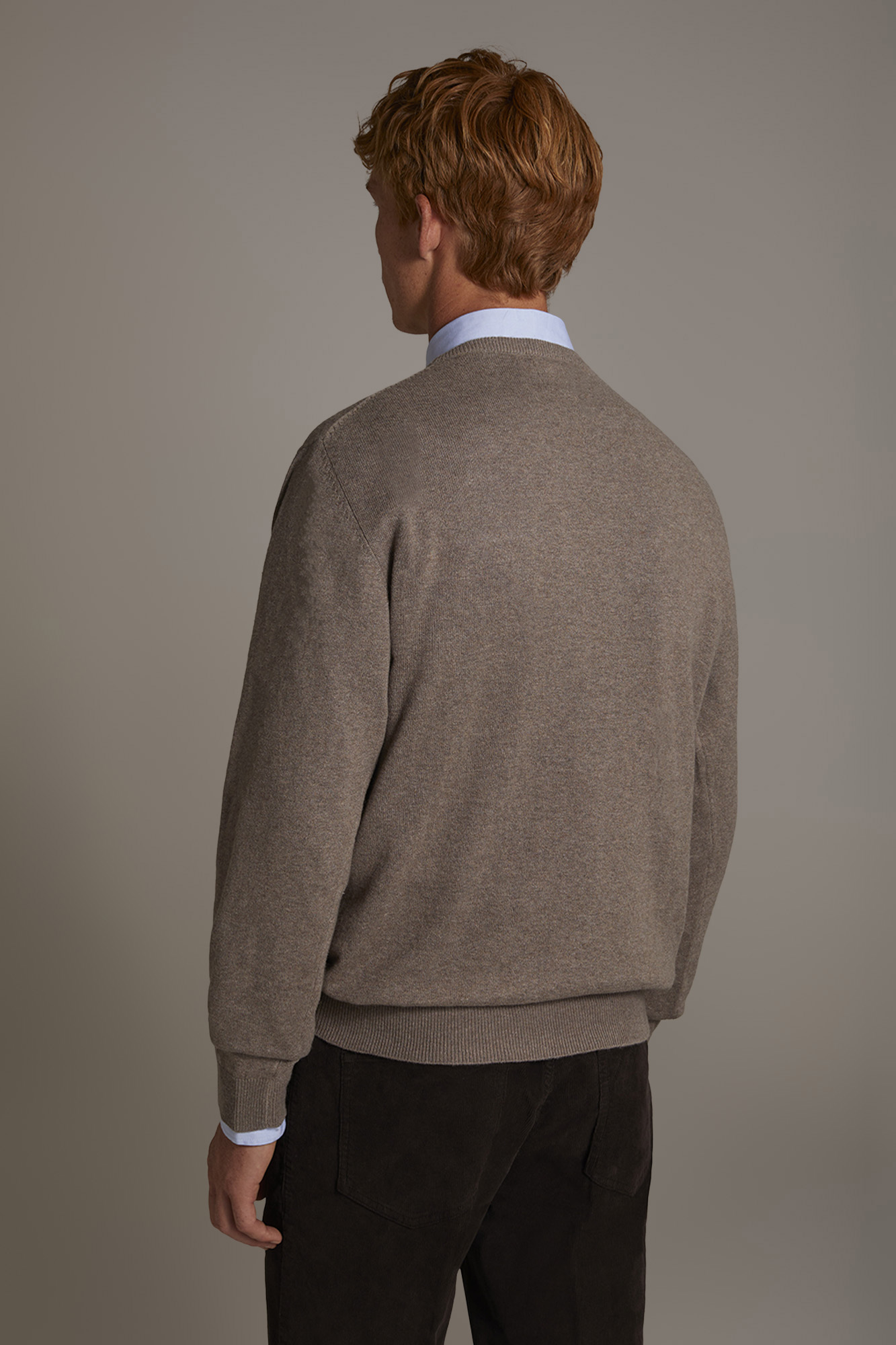 Maglia girocollo misto lana image number null