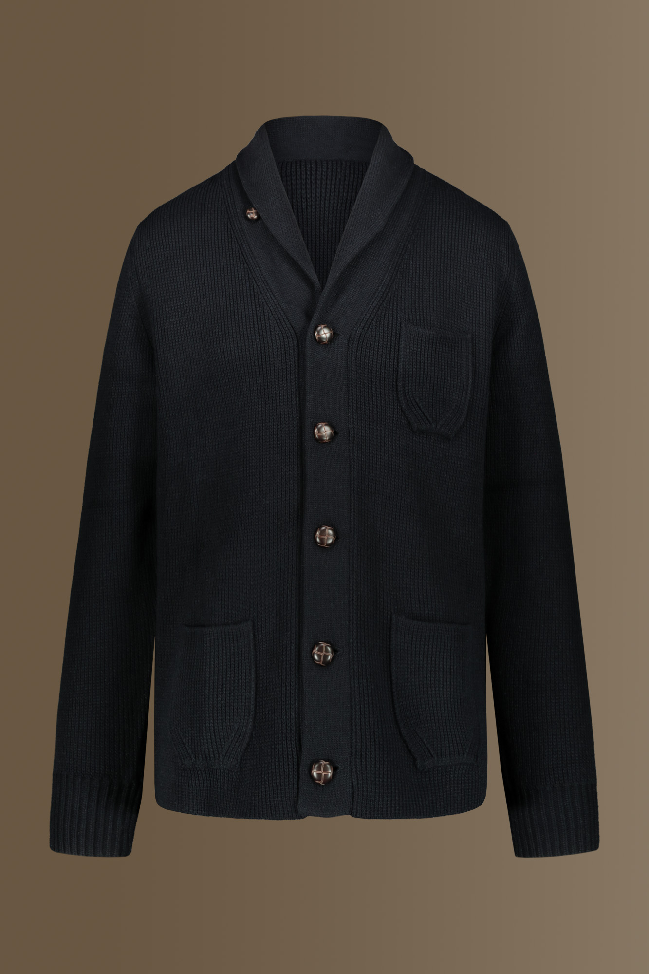 Cardigan with shawl collar image number null