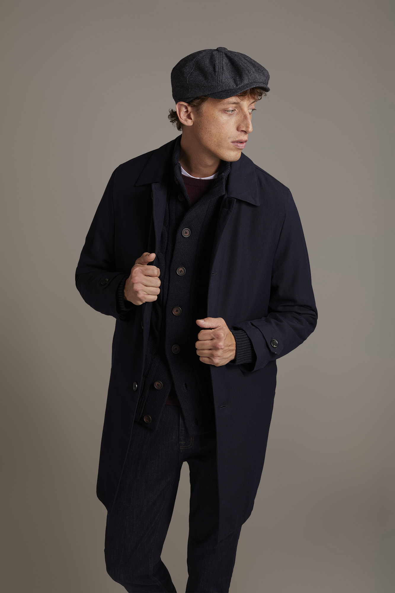 Cardigan misto lana lavorazione a trecce image number null
