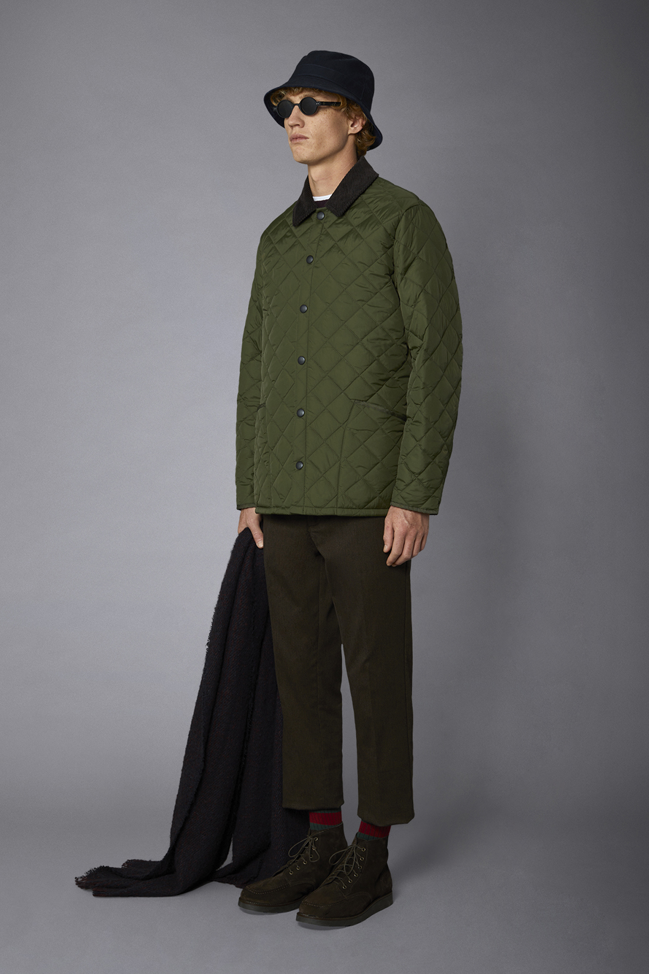 Men's regular fit quilted jacket image number null