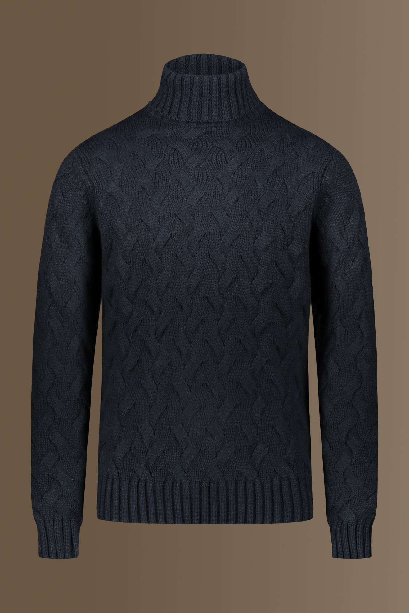 Turtle neck sweater, wool blend image number null