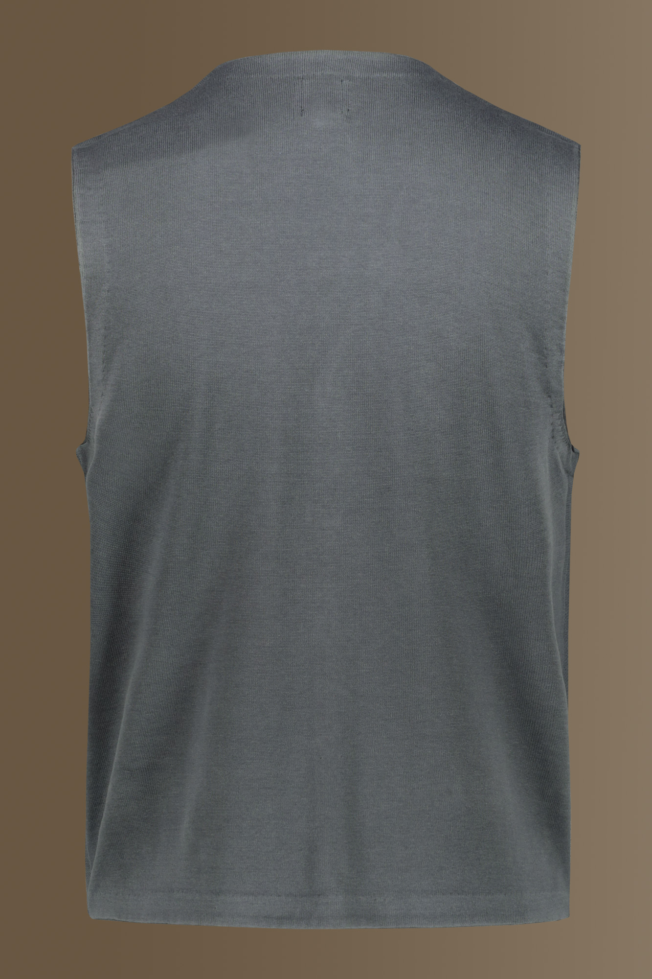 Gilet in maglia monopetto uomo puro cotone image number null