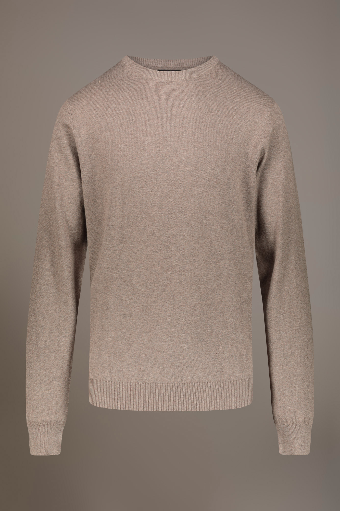 Maglia girocollo misto lana image number null