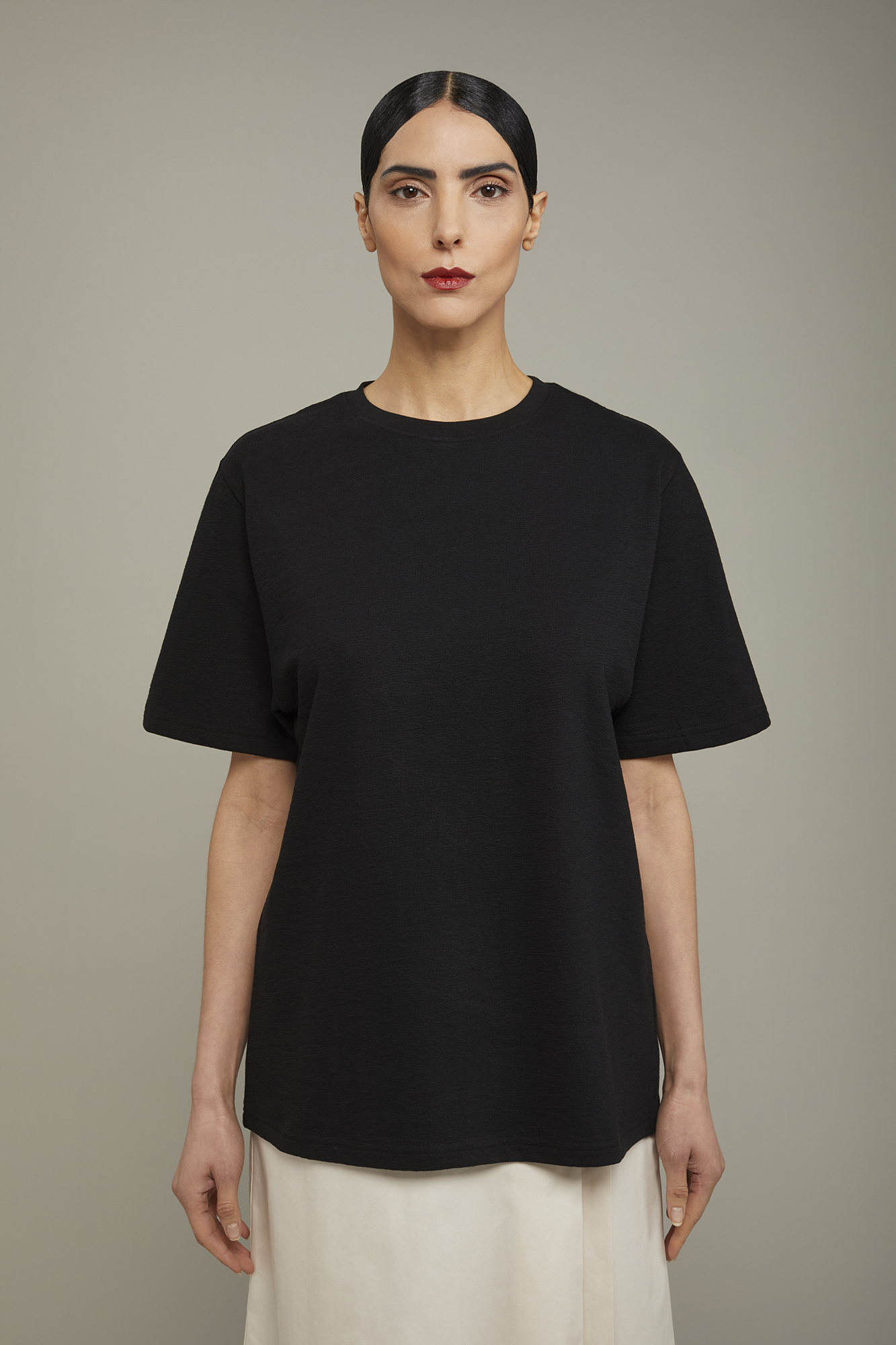 Damen-T-Shirt in Übergröße aus 100 % Baumwolle image number null