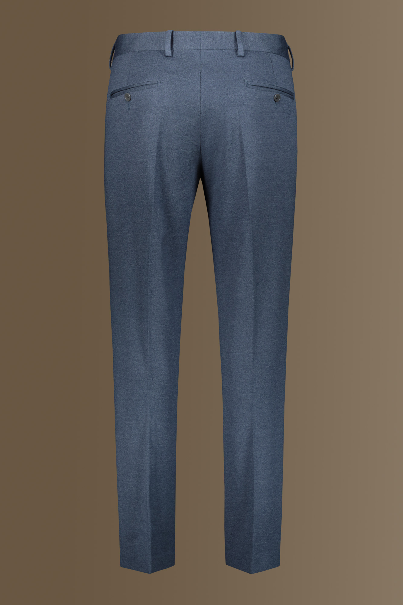 Single breasted suit flat trousers jersey fabric image number null