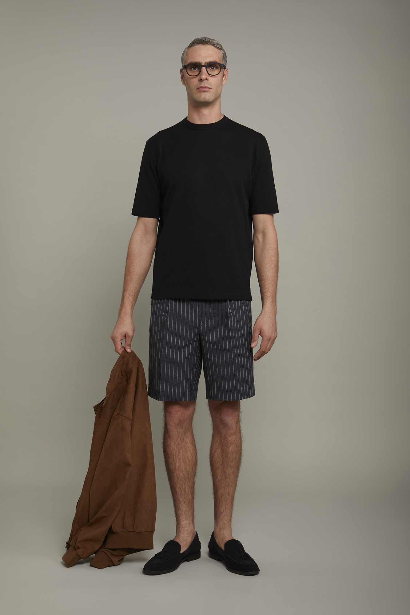 T-Shirt uomo in maglia 100% cotone con manica corta regular fit image number null