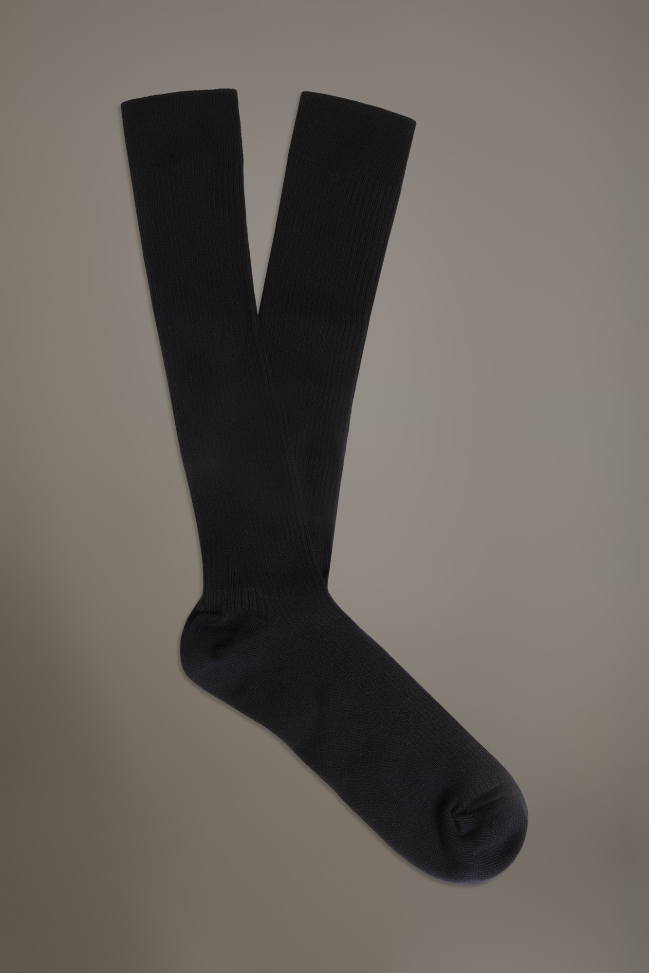Long socks in ribbed knit made in Italy image number null