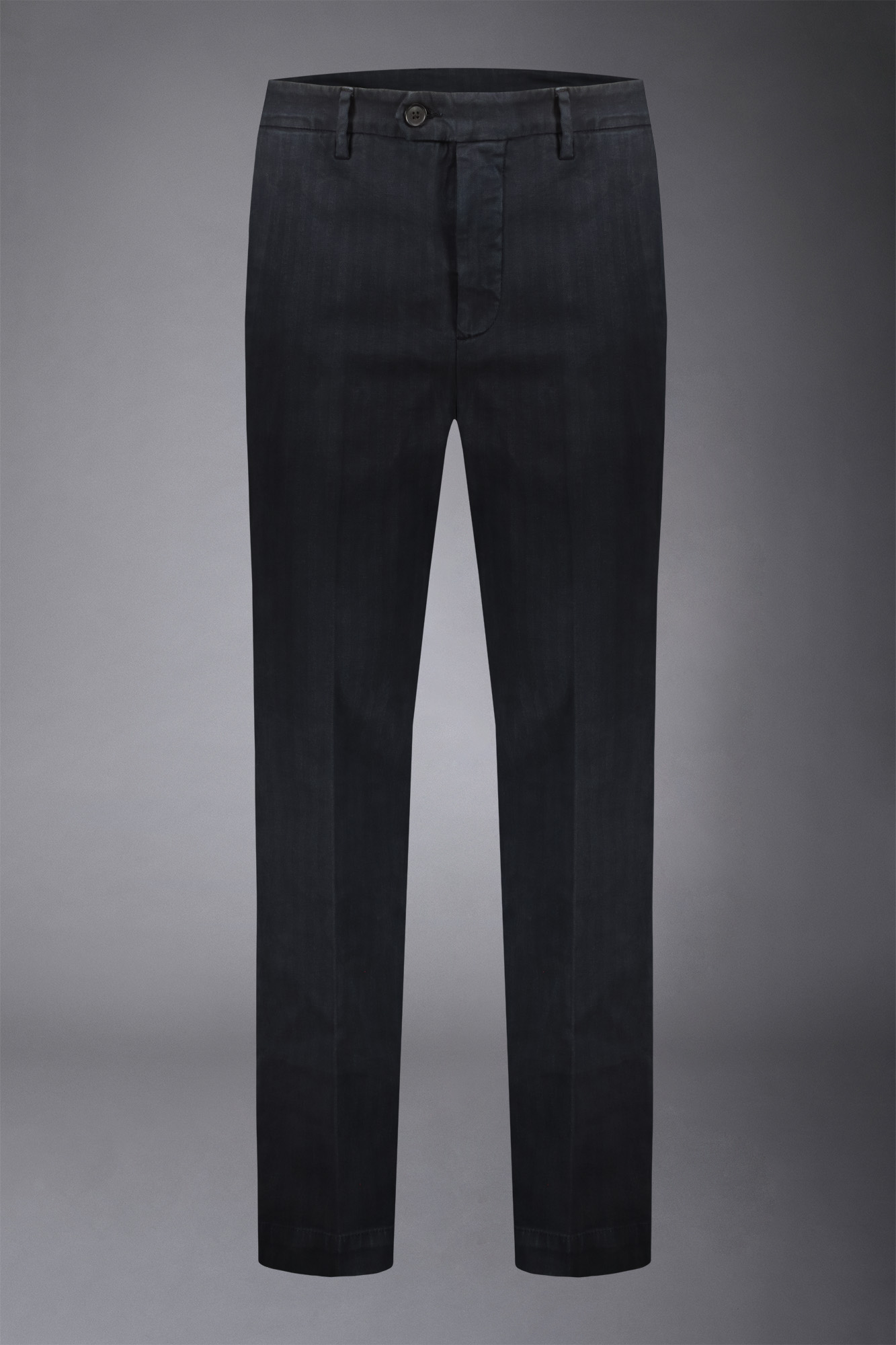 Pantalon classique, coupe régulière, tissu à chevrons image number null