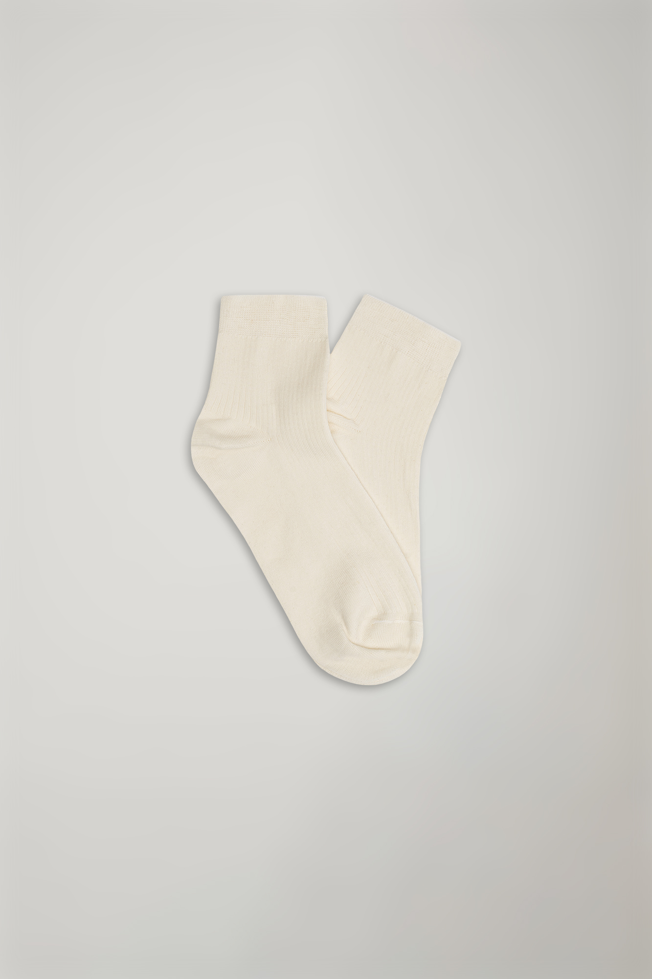 Women’s socks made in Italy in cotton blend solid color ribbed image number null