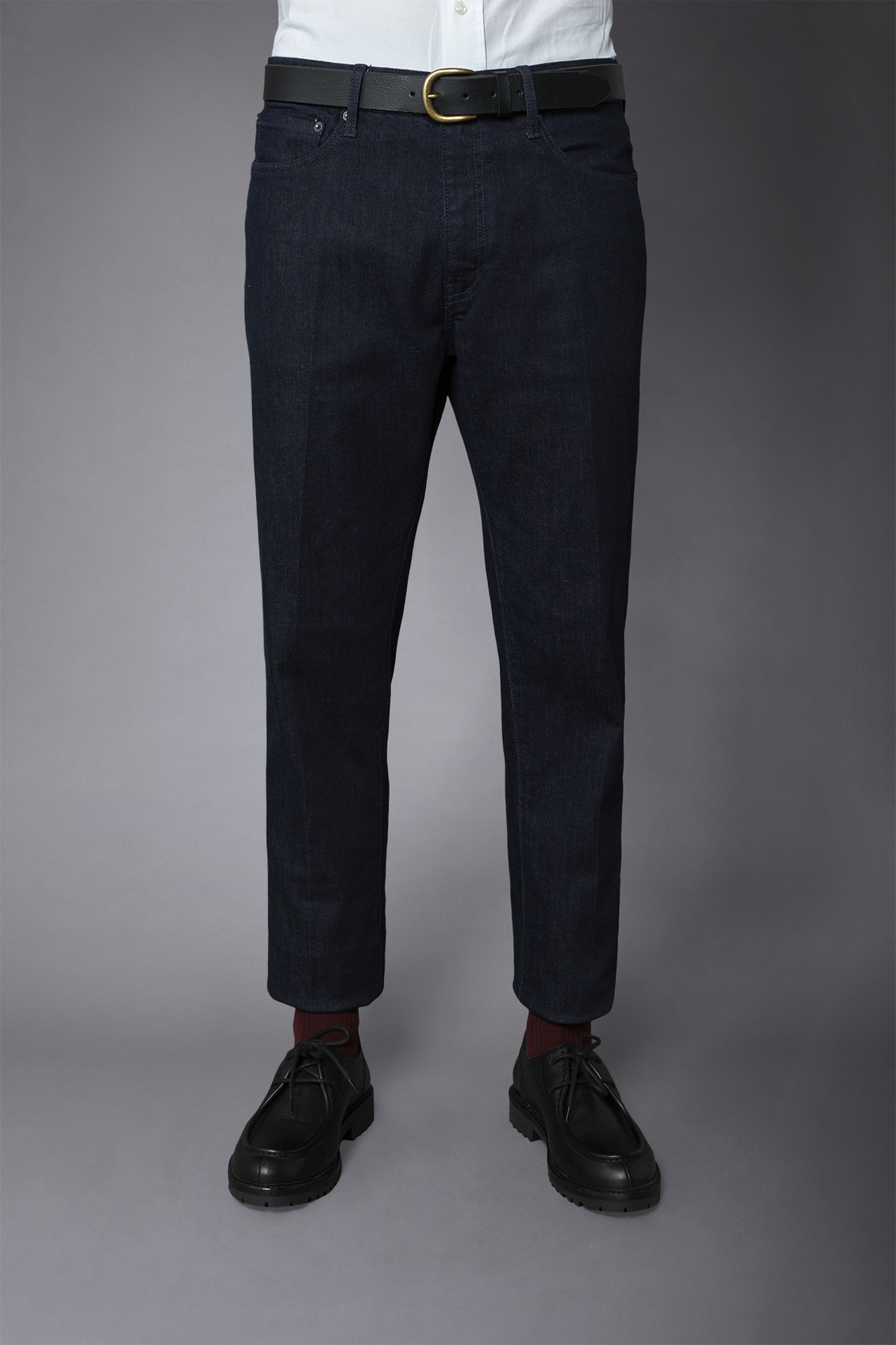 Men's 5-pocket jeans regular fit denim fabric image number null