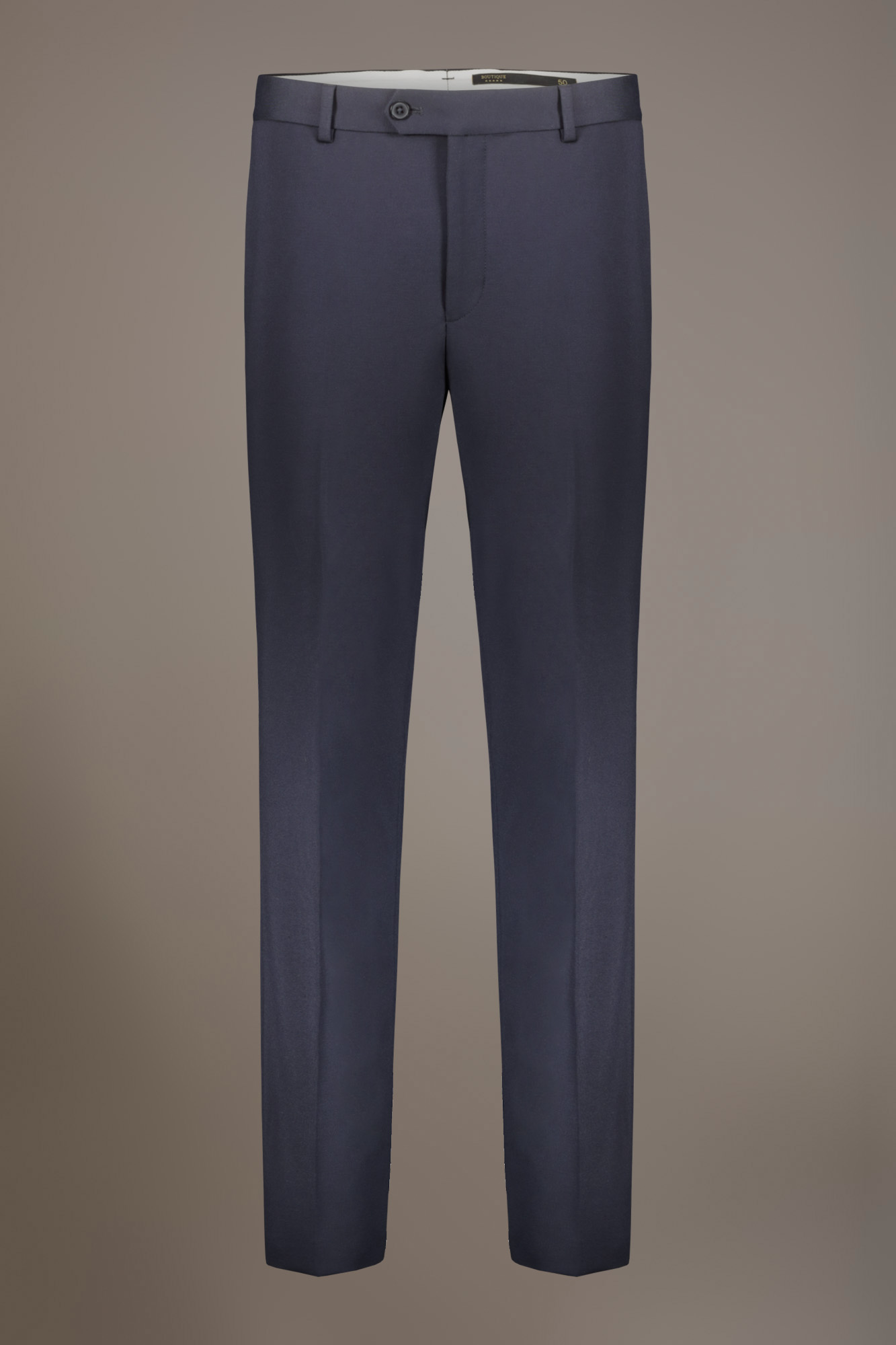 Regular fit jersey trousers pleatsless classic folding image number null