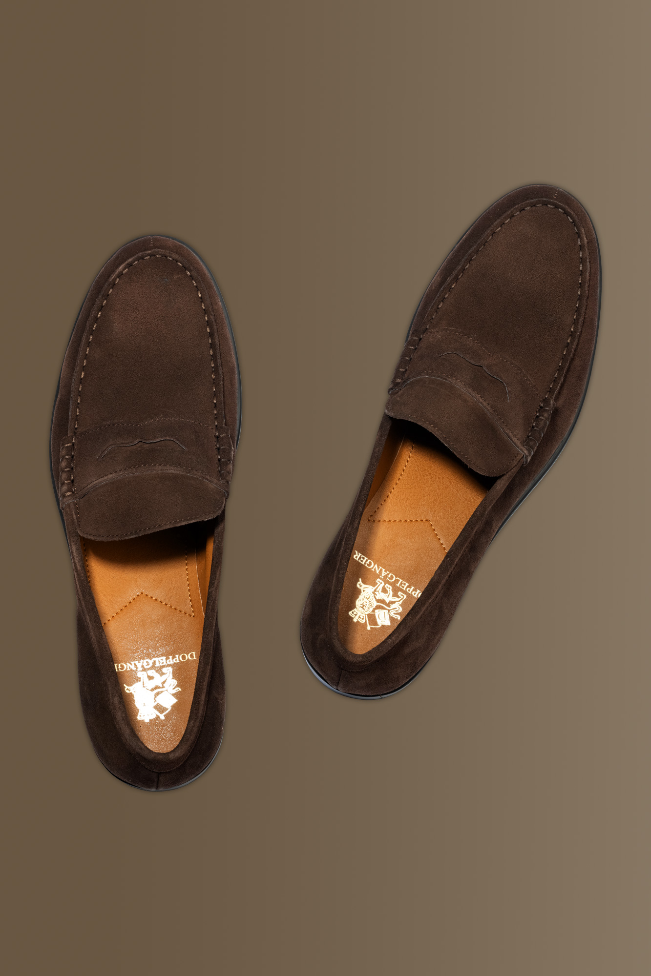 100% suede leather loafer shoes image number null