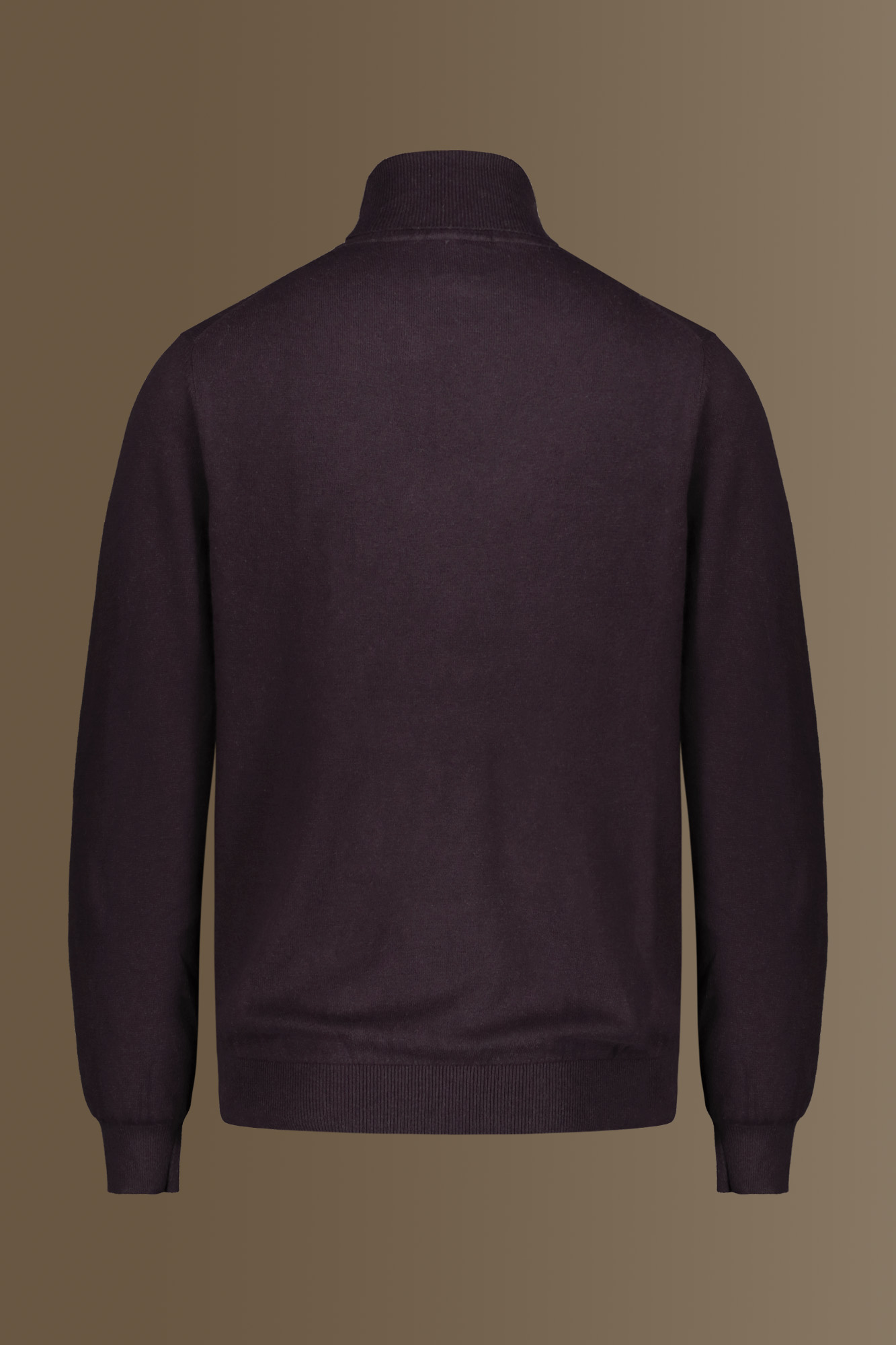 Maglia collo alto misto lana e cotone image number null