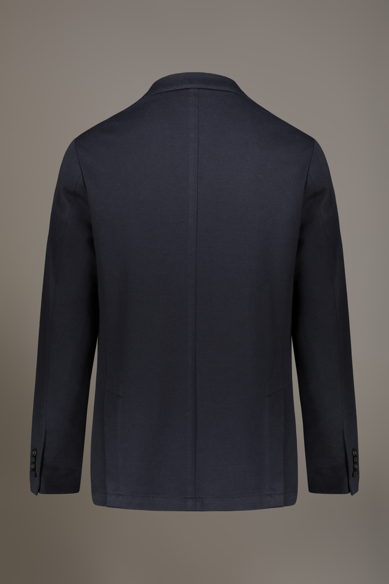 Giacca monopetto tessuto jersey misto cotone image number null