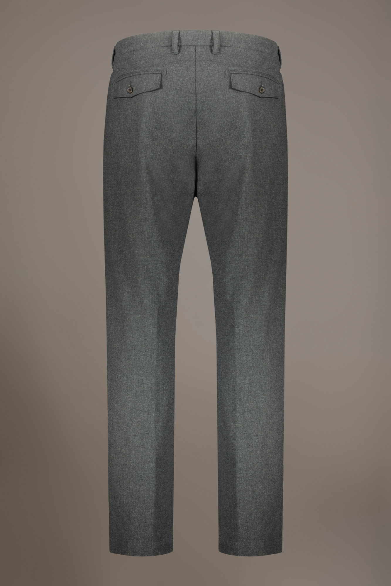 Pantalone chino regular fit tessuto tinto filo melange spigato image number null