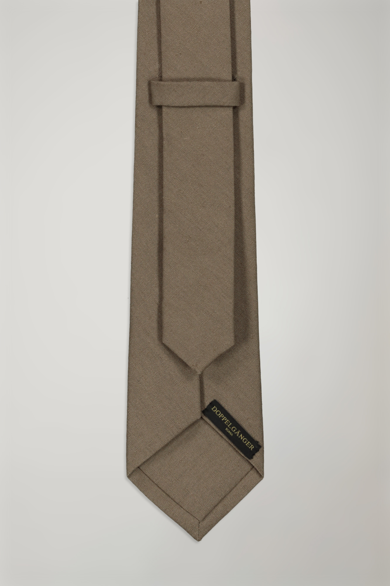 Linen blend tie solid colour image number null