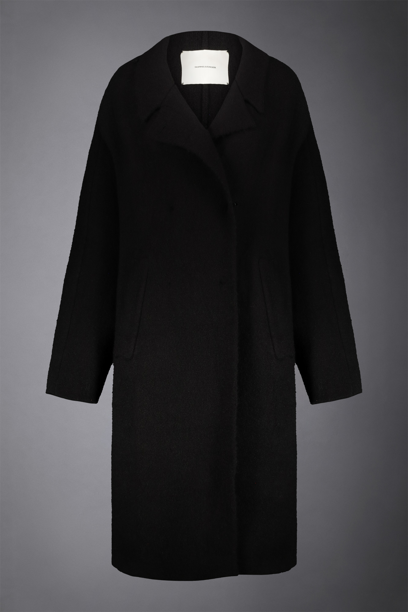 Manteau oversize en laine douce tricotée image number null