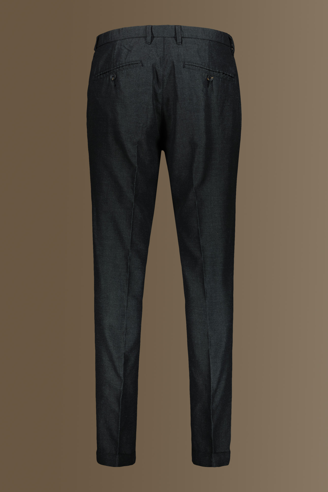 Pantalone chino con pinces singola e risvolto image number null