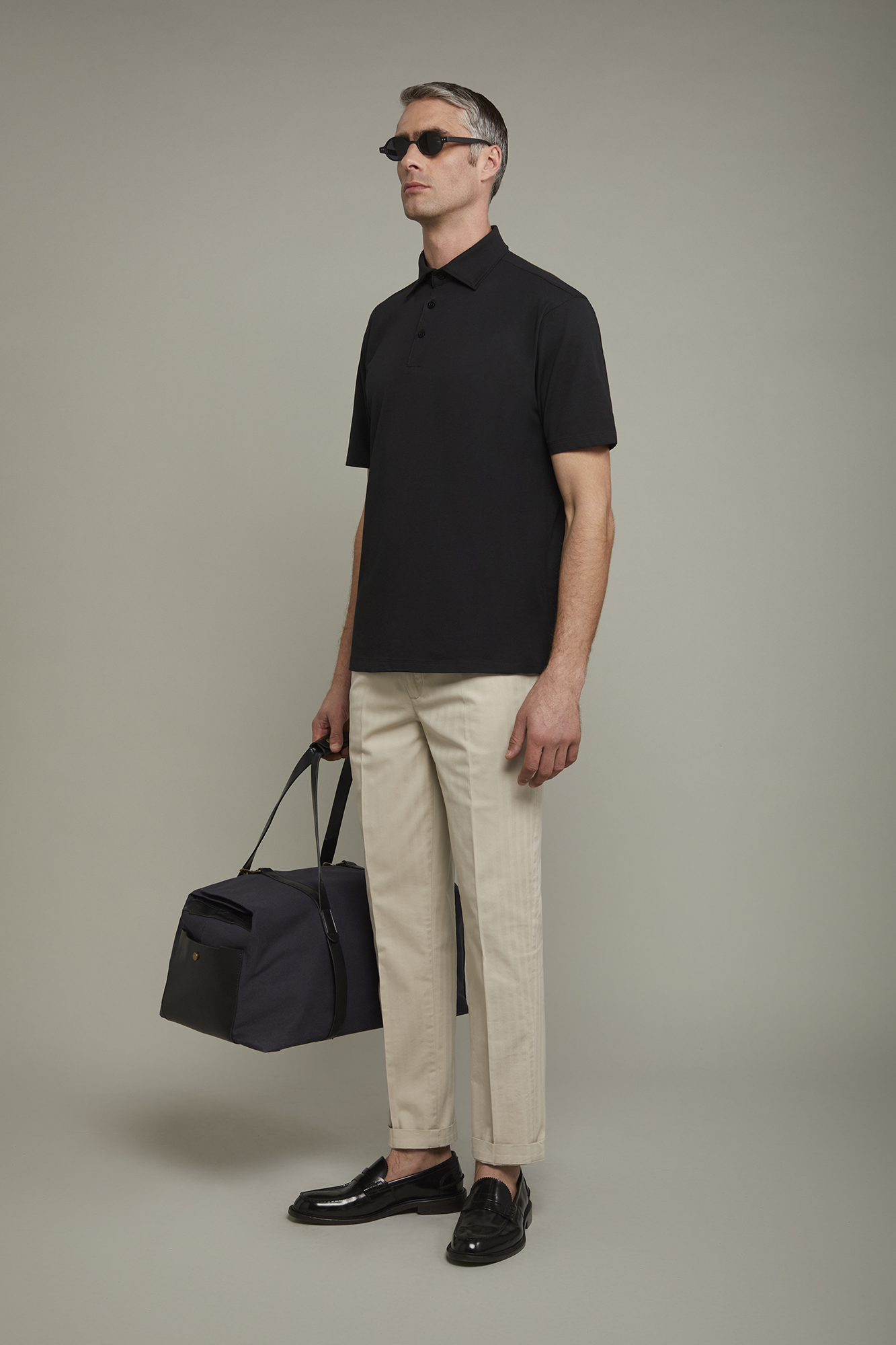 Men’s polo shirt short sleeves 100% supima cotton regular fit ...