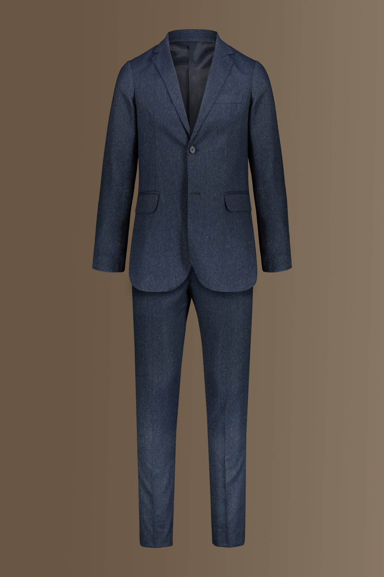 Single breasted suit with trousers with classic ham image number null