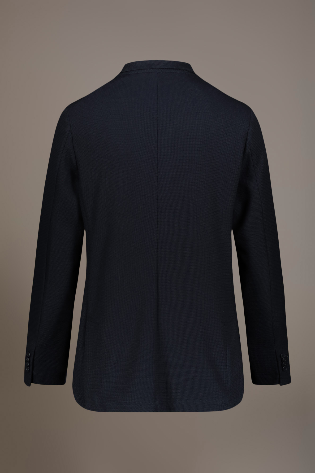 Single-breasted jersey jacket with patch pockets made in Italy image number null