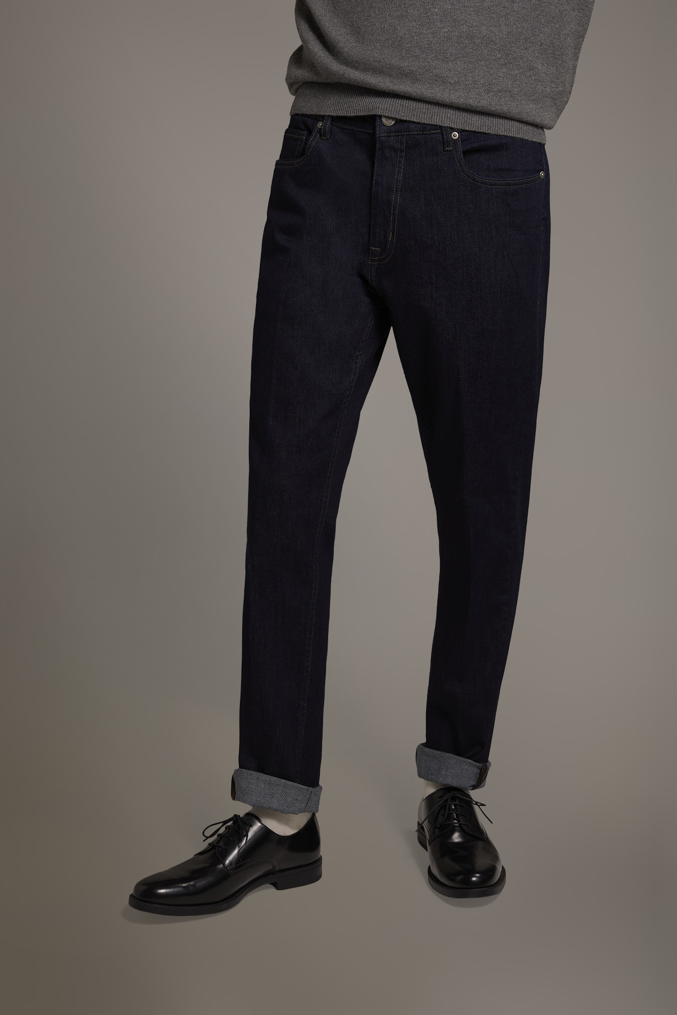 Jeans uomo 5 tasche regular fit tessuto denim image number null