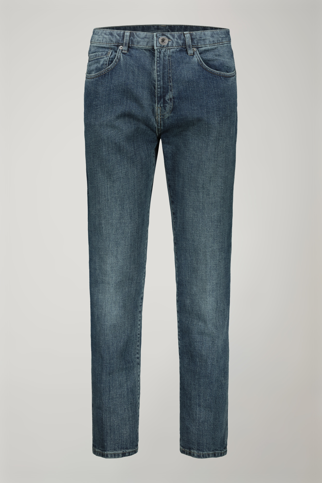 Men's 5-pocket regular fit jeans image number null