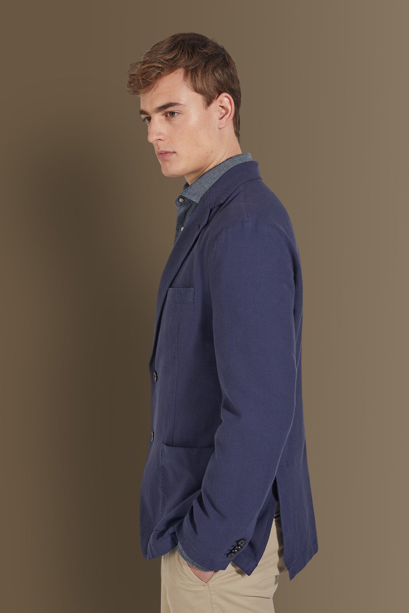 Giacca Uomo Velluto A Coste - Blazer Casual Con Toppa Gomito, Smoking Elegante Per Matrimoni - Foto 2