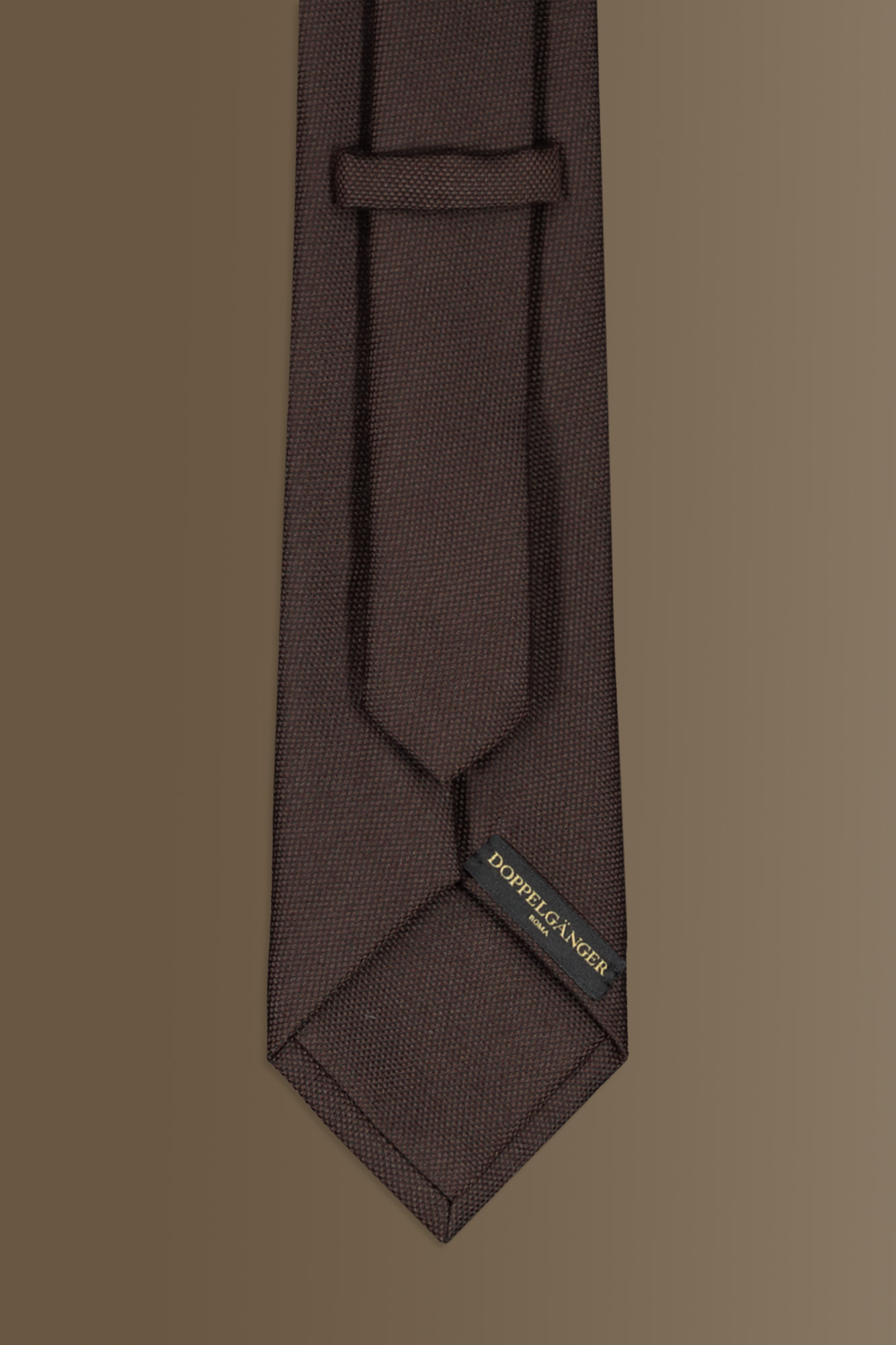 Cravatta uomo misto bamboo a tinta unita image number null
