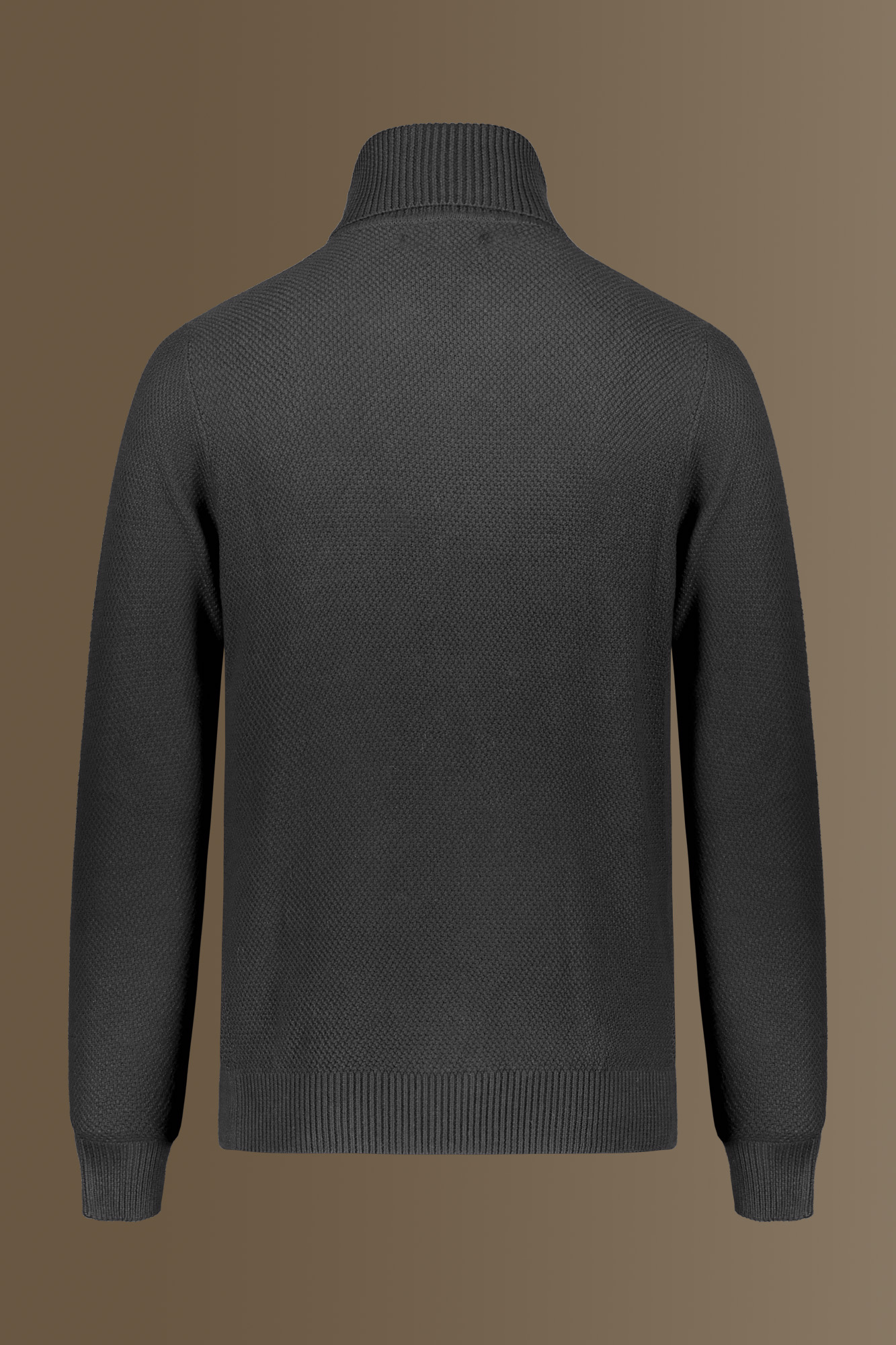 Maglia collo alto in misto cotone image number null