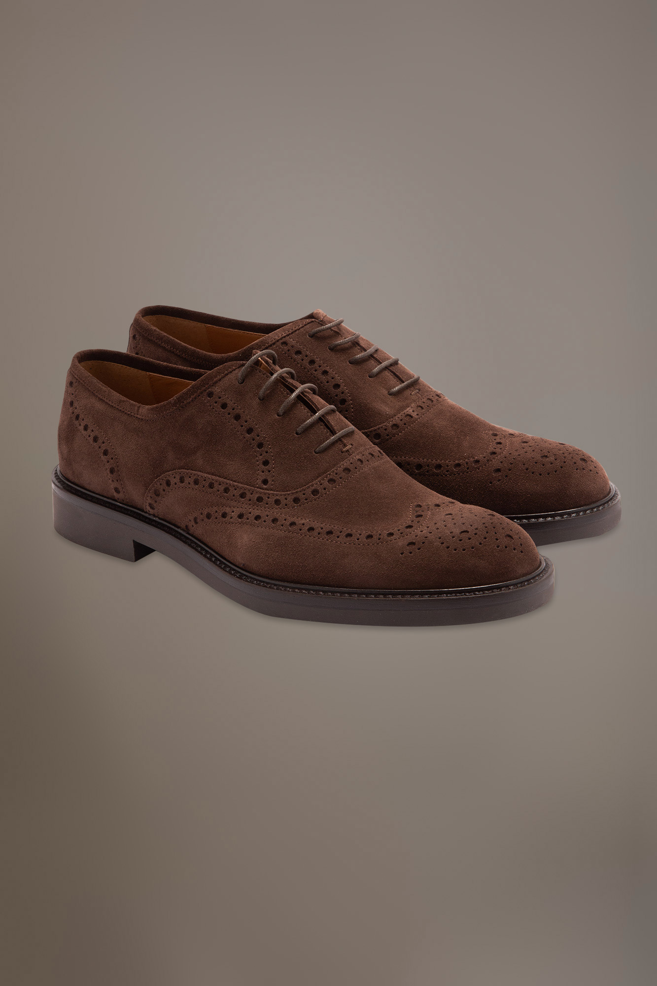 Oxford brouge shoes - 100% leather - suede image number 0