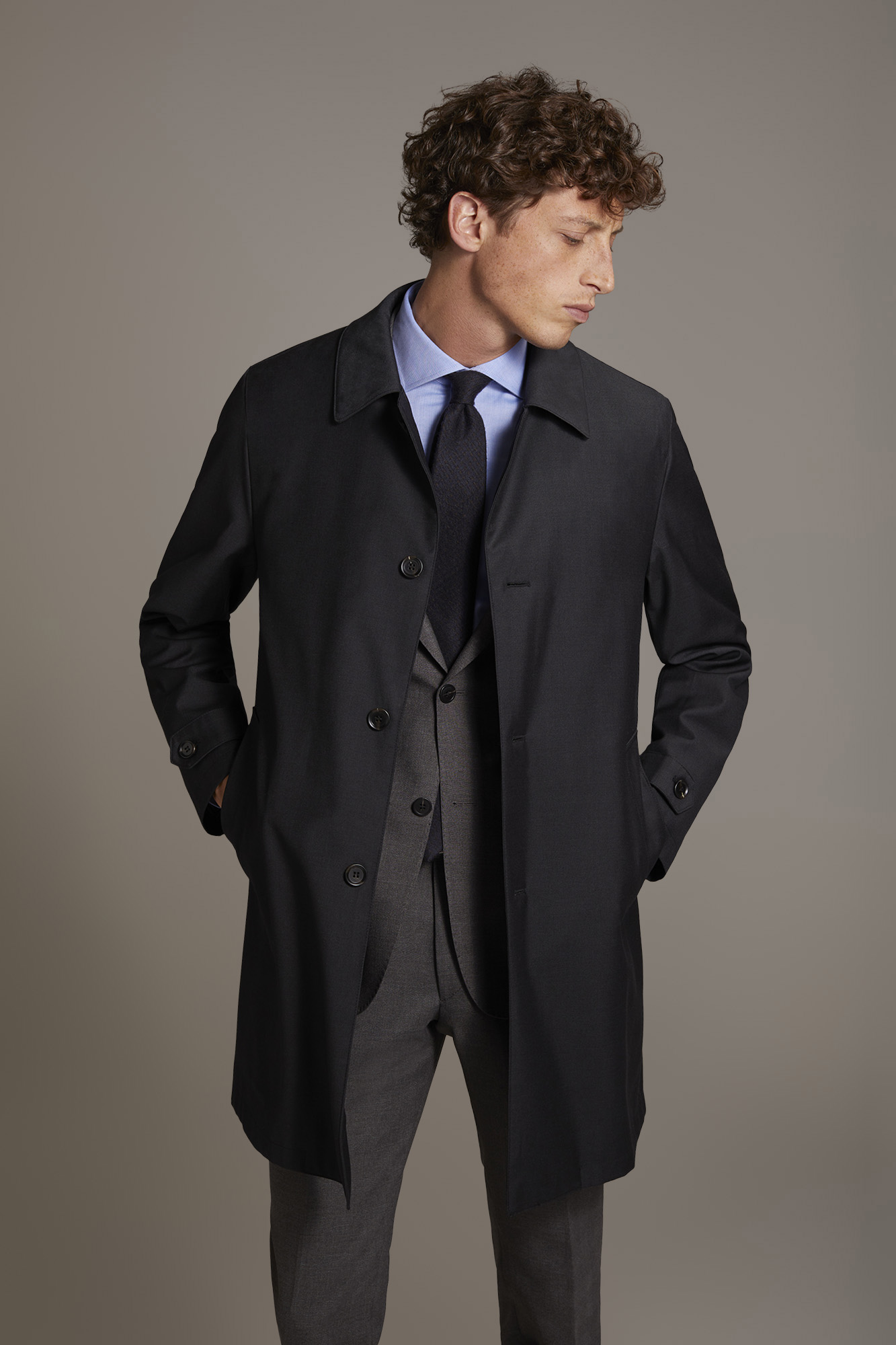 Cappotto imbottito tessuto twill image number null