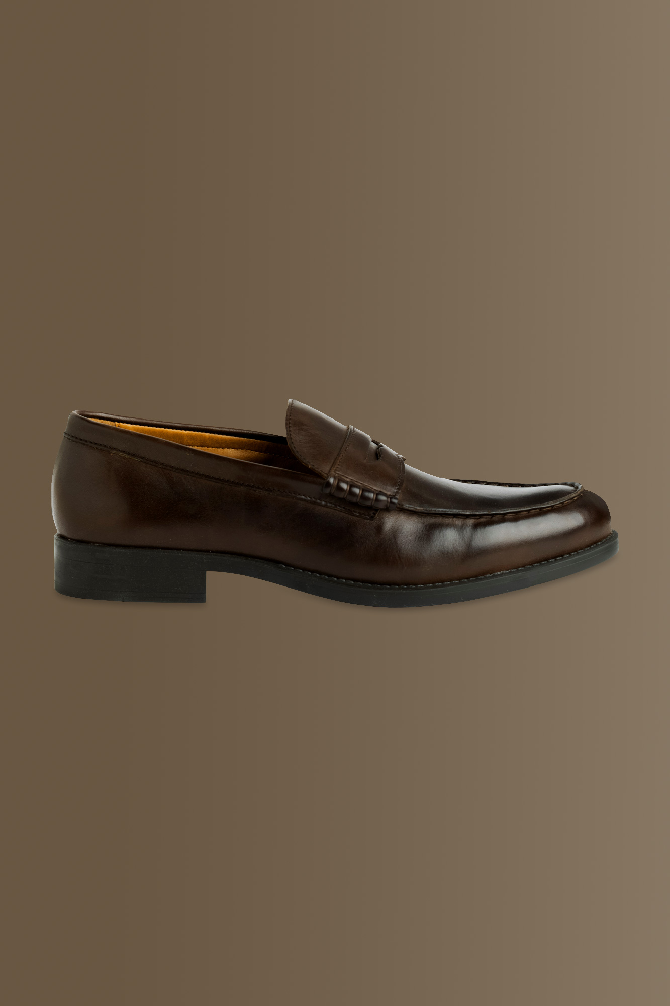 100% leather loafer shoes image number null