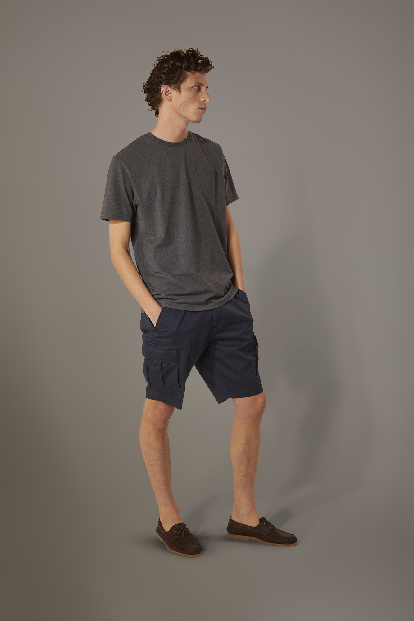 Cargo Bermuda shorts twill construction image number null