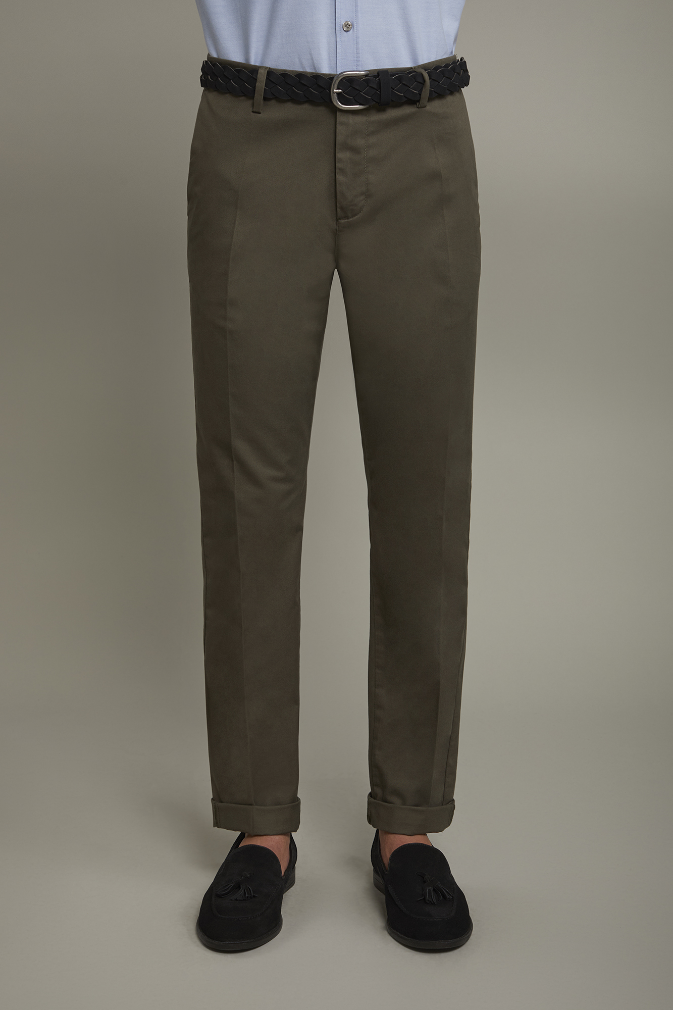 Men's chino trousers classic twill construction perfect fit image number null