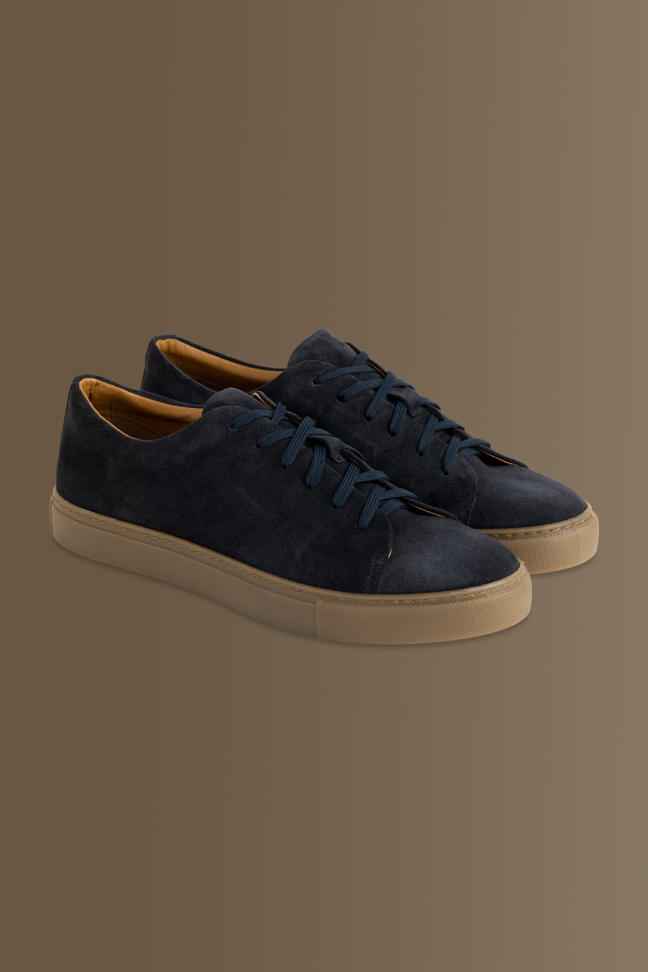 100% suede leather sneakers image number null