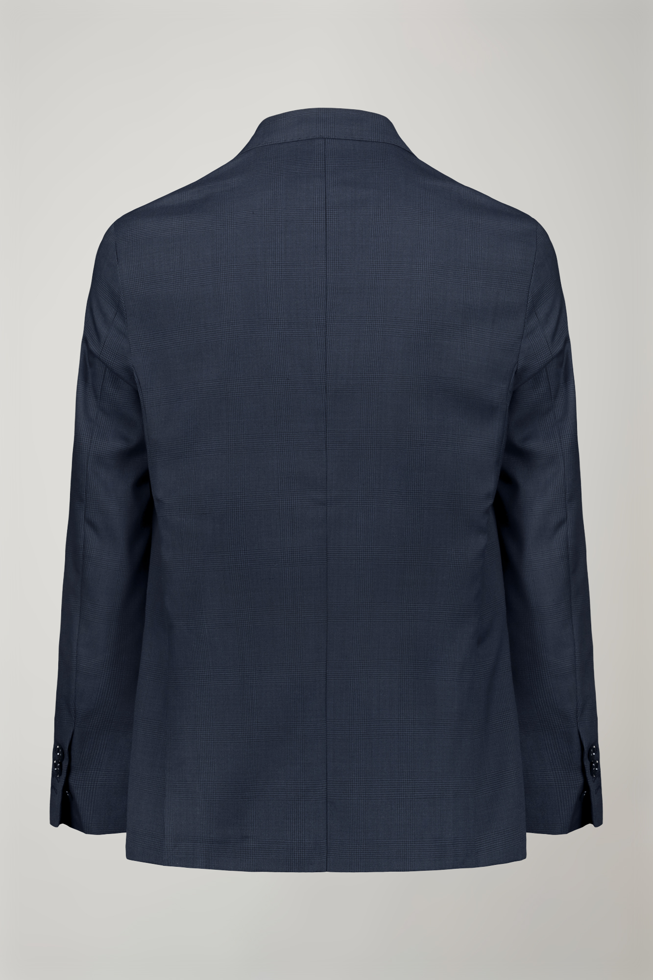 Men's single-breasted Wool Blend suit glen plaid  pattern regular fit image number null