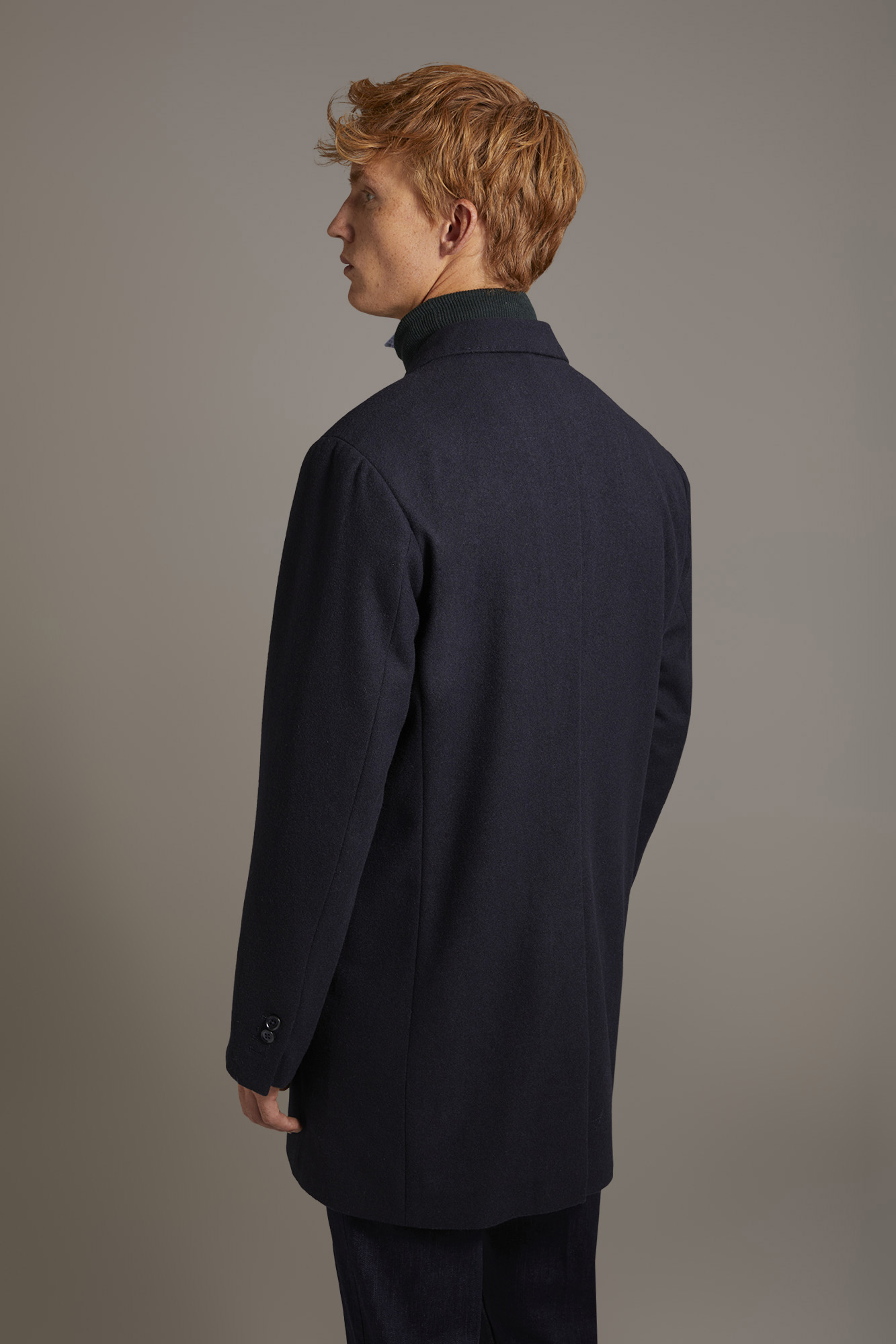 Cappotto classico monopetto misto lana image number null
