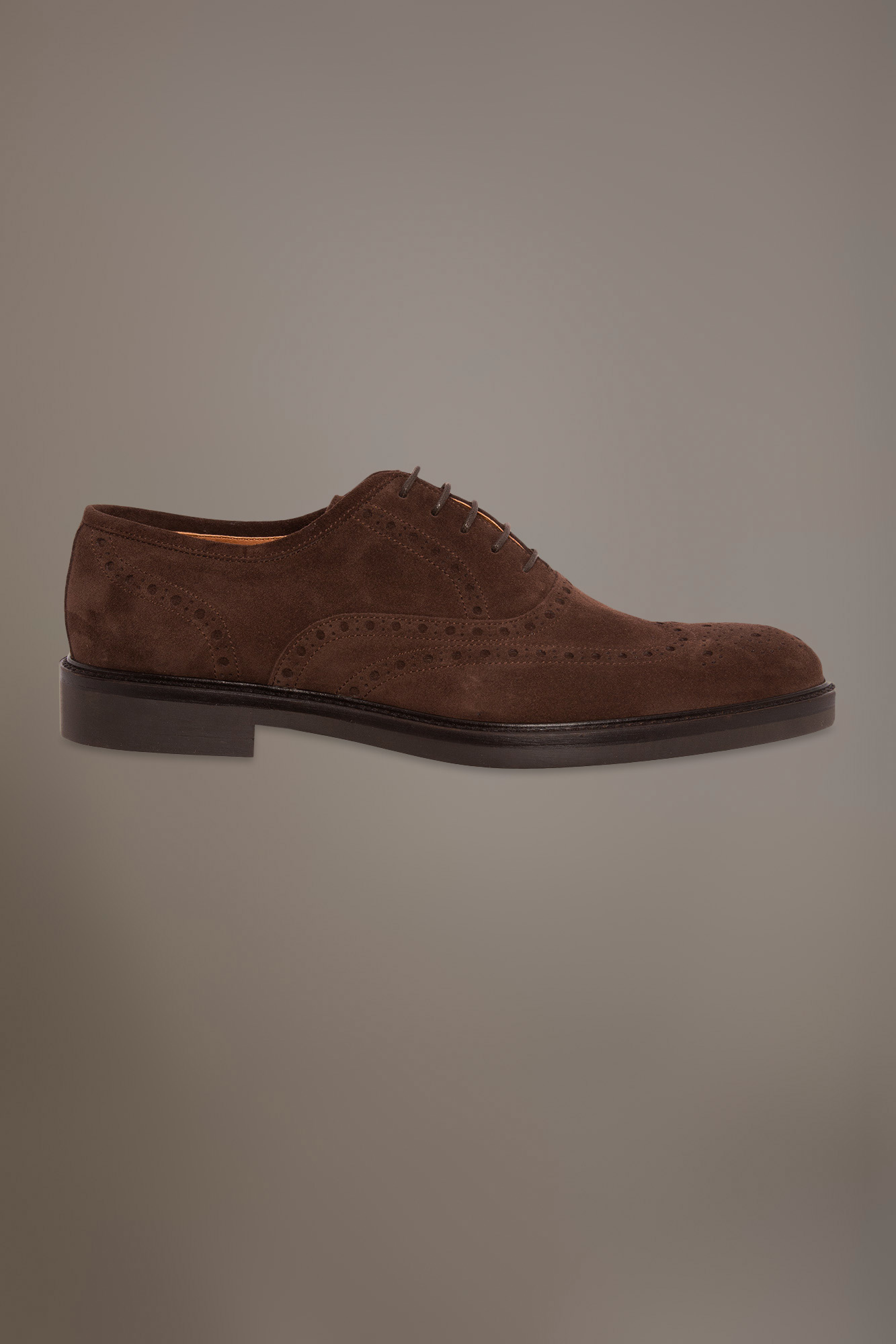 Oxford brouge shoes - 100% leather - suede image number null