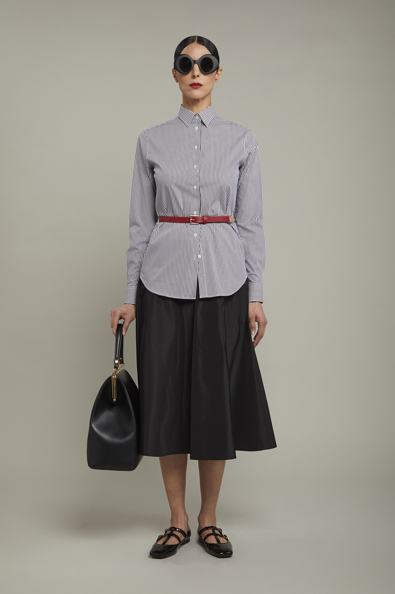 Klassisches Damenhemd aus Stretch-Baumwolle im Streifendesign image number null