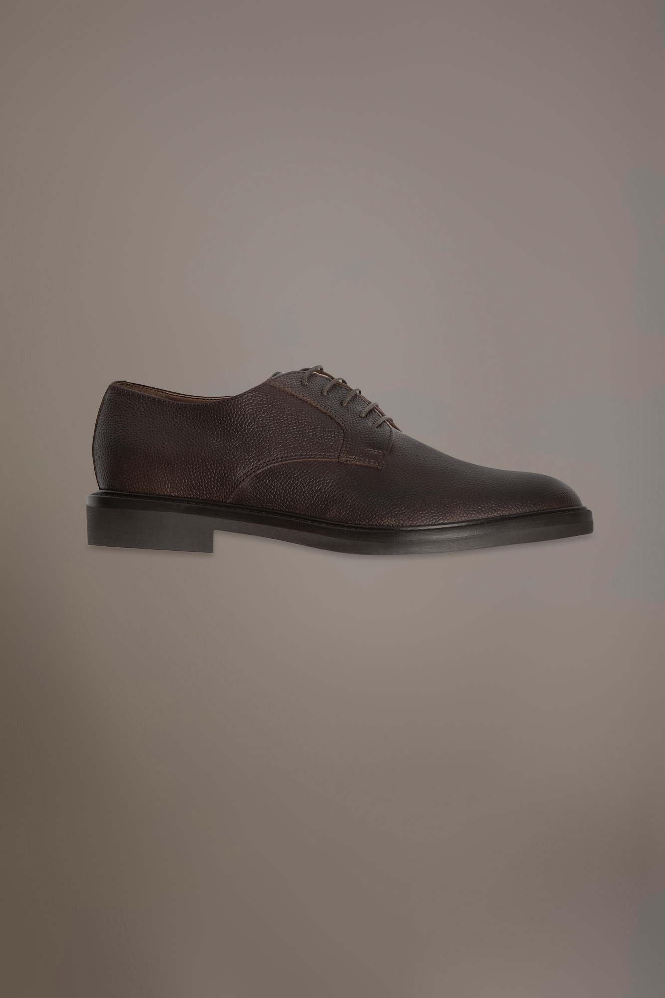 Derby shoes - drummed leather - 100% leather image number null