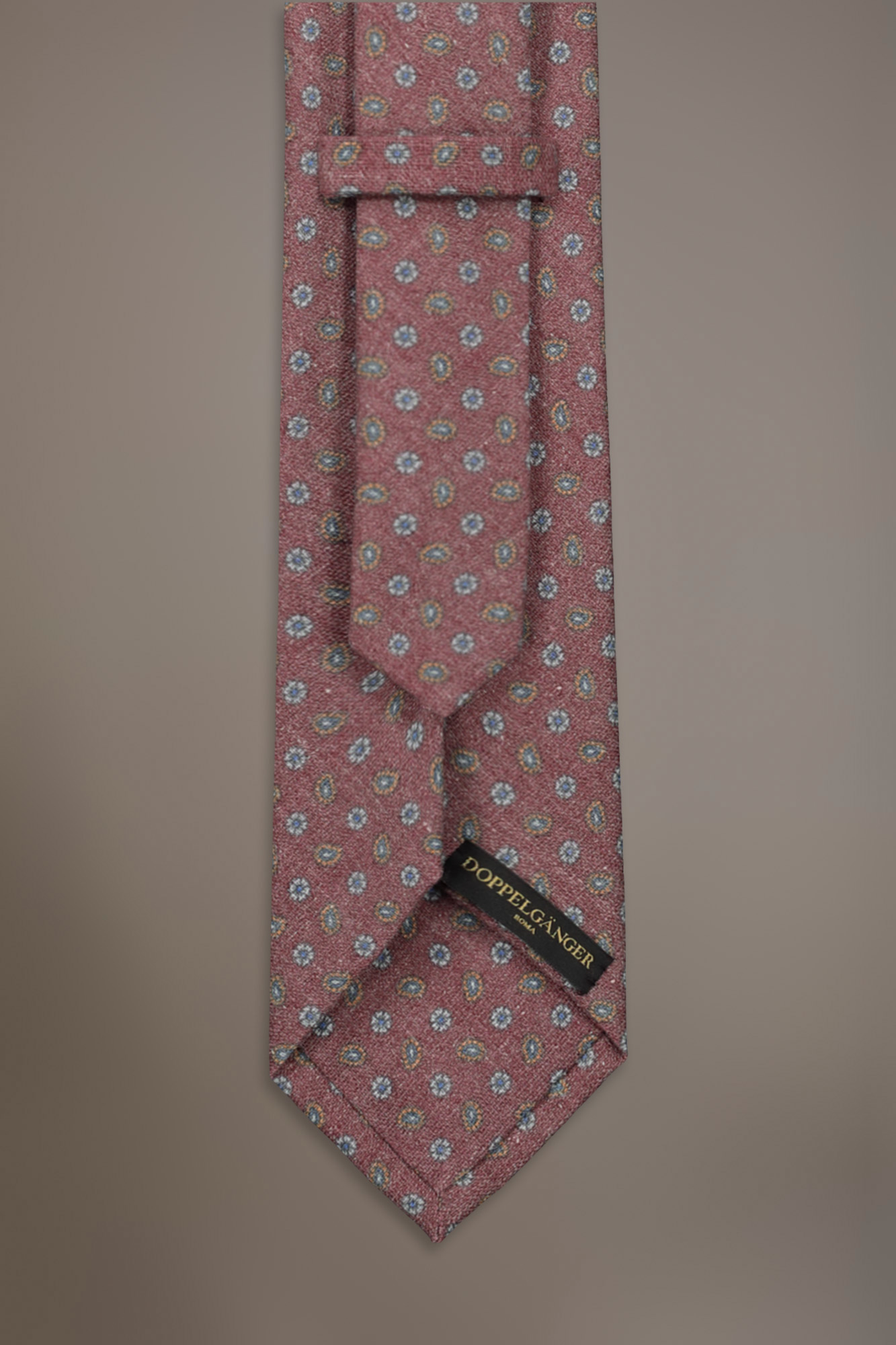 Cravatta uomo in vari colori misto lino fantasia image number null