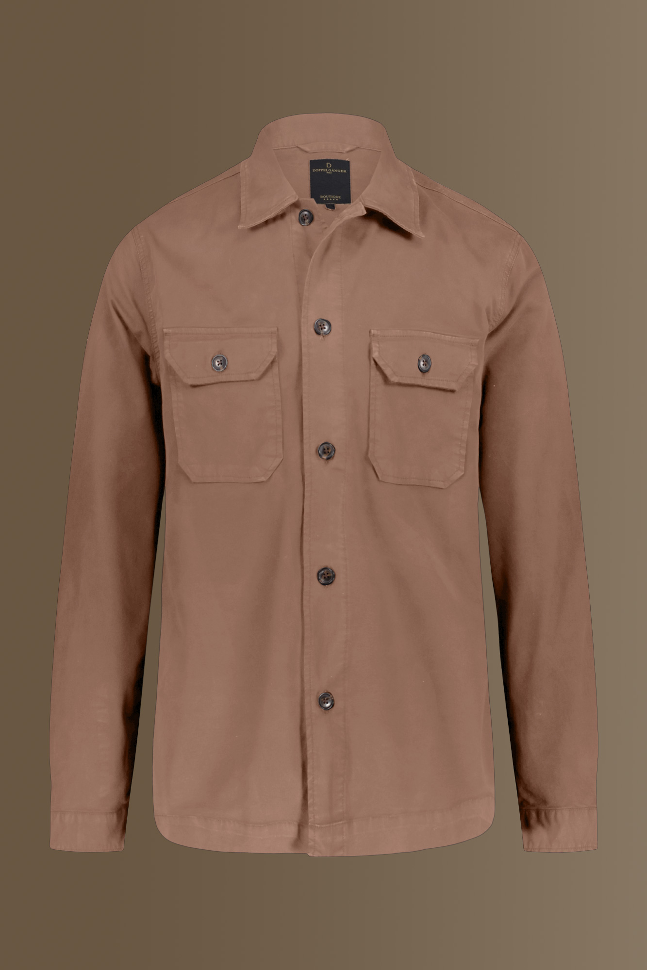 Overshirt in chambray uomo collo francese image number 4