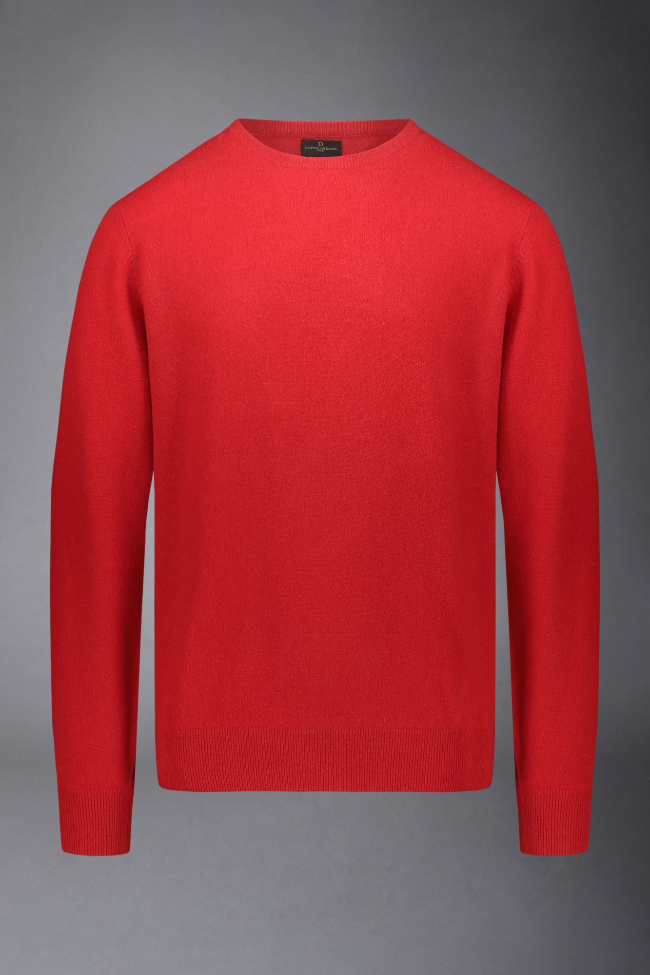 Men's crew neck wool blend lambswool regular fit sweater image number null