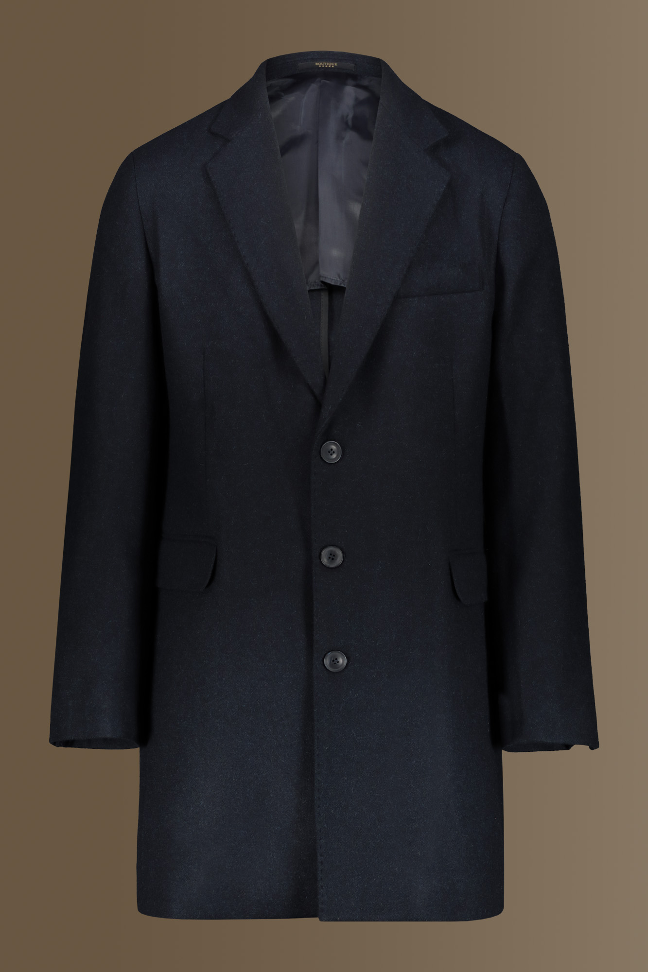 Cappotto classico misto lana tessuto tweed image number null