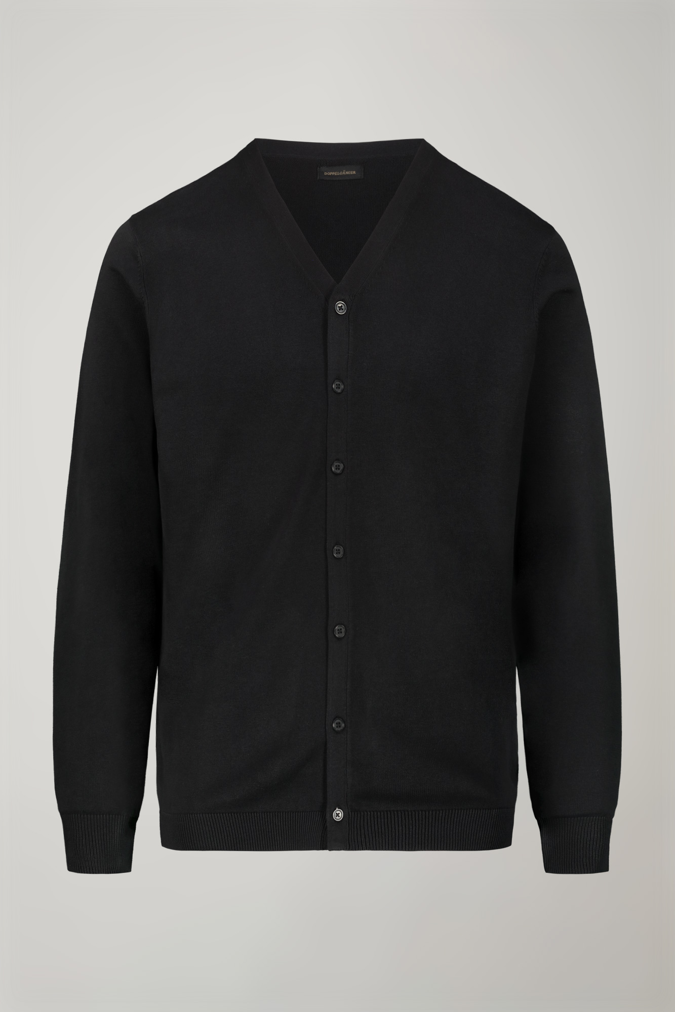 Men's sweater V collar 100% cotton regular fit image number null