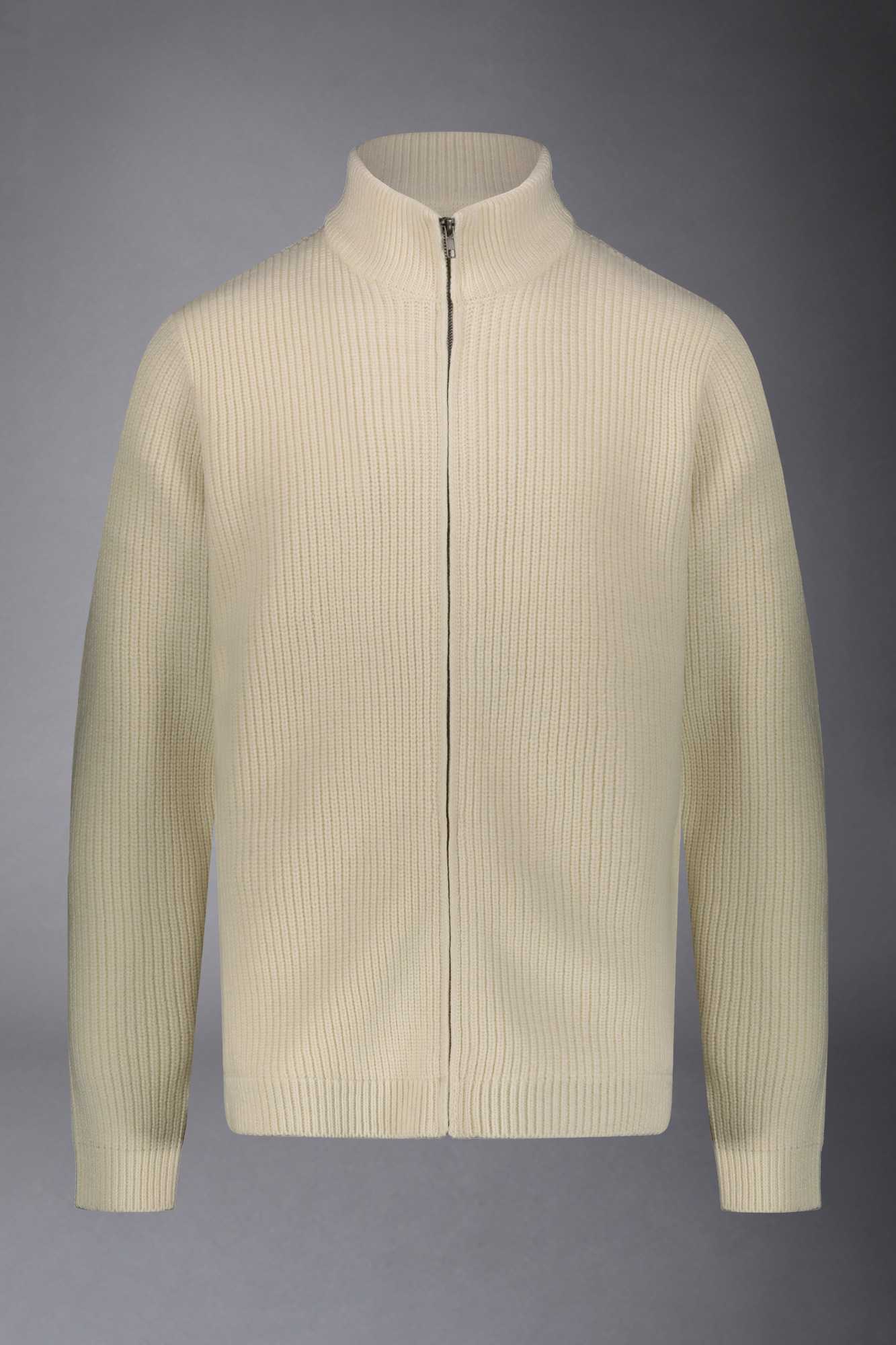 KENSINGTON EASTSIDE Maglione Uomo Con Collo Alto E Mezza Zip – Grigio Scuro, Cotone Morbido, Vestibilità Regolare