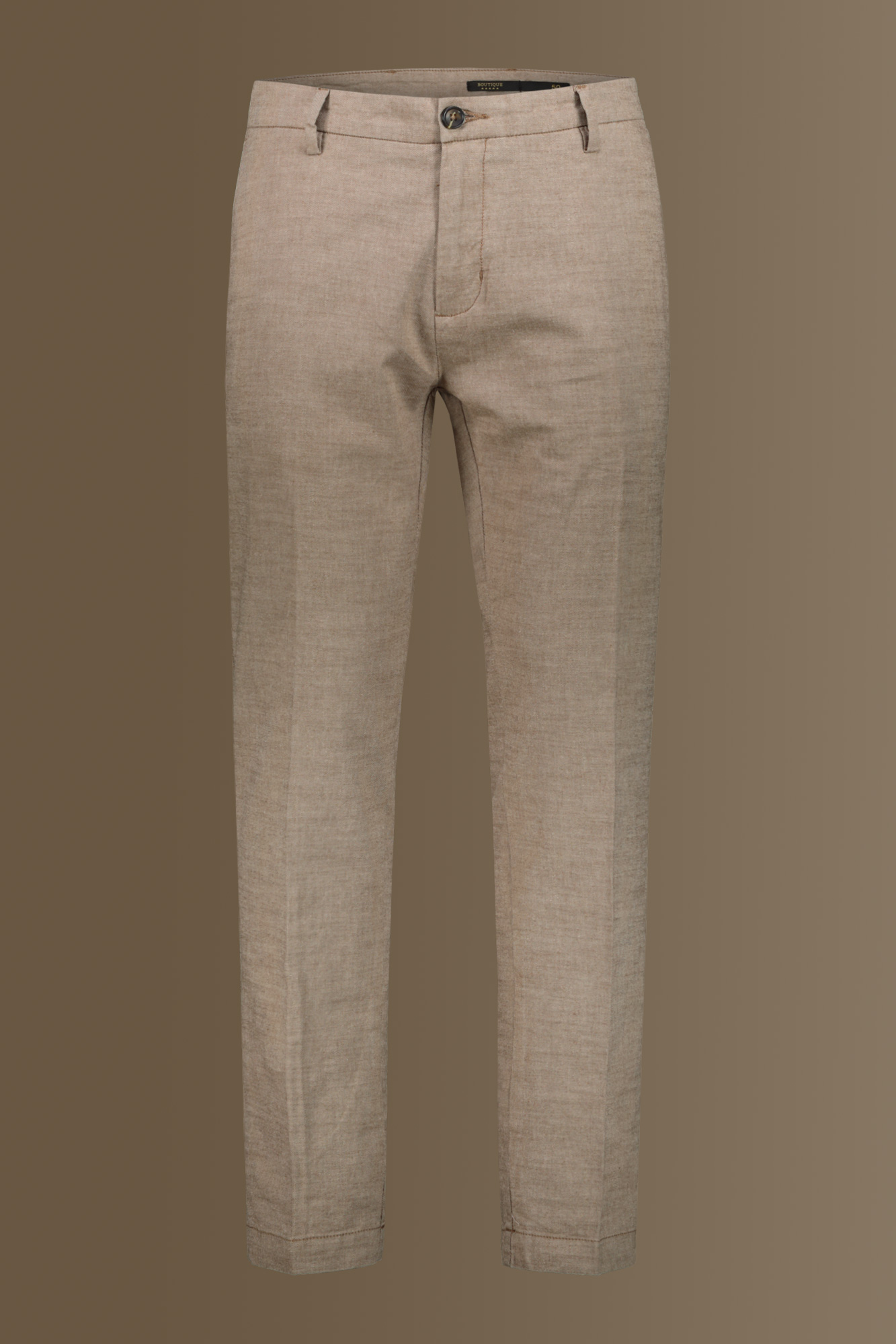 Pantalone uomo chino misto Lino image number null