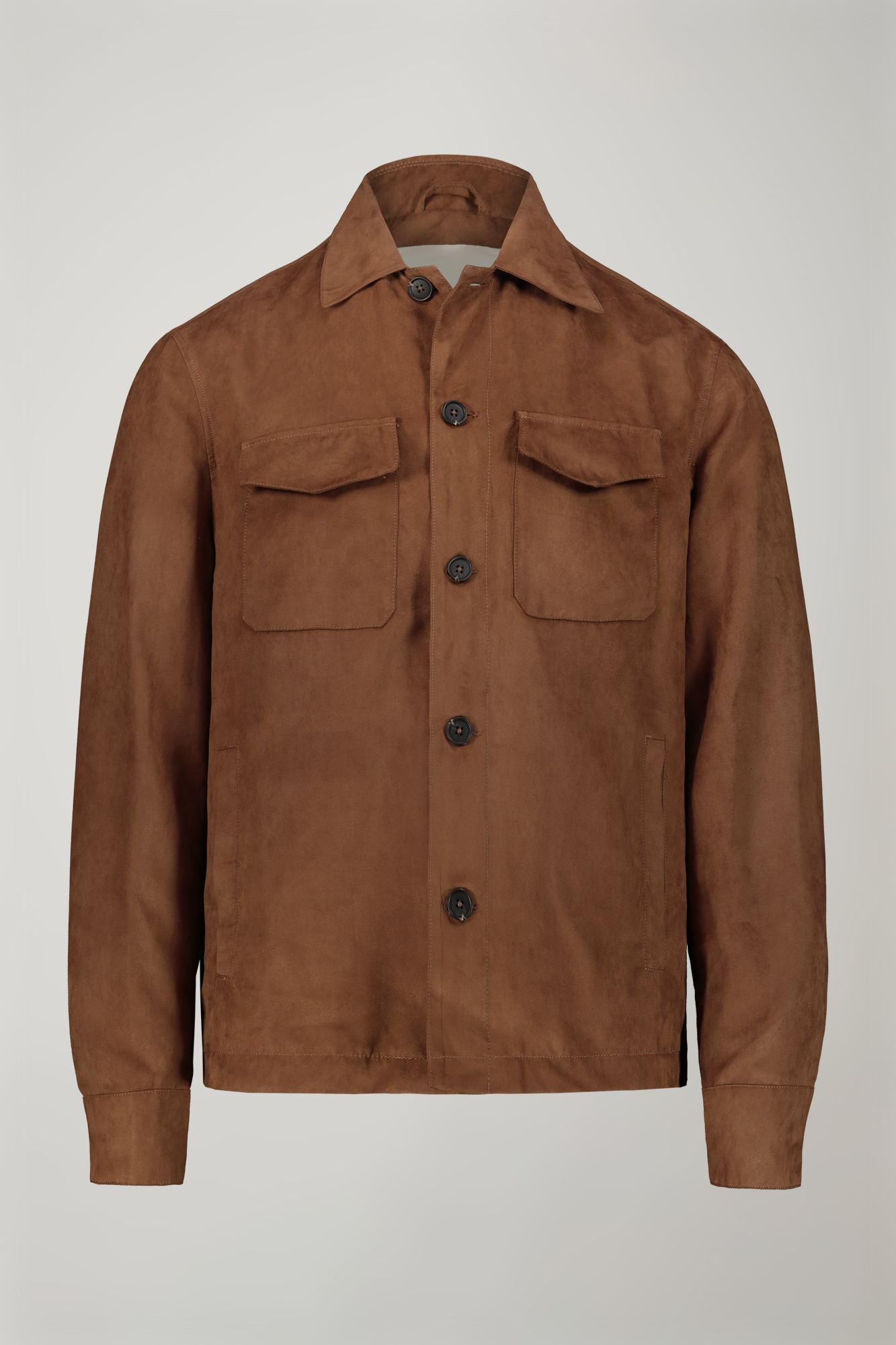 Men's jacket with suede-like fabric regular fit image number null
